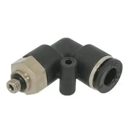 10 RACCORDS 6MM M5 COUDE 90° MALE CYLINDRIQUE ORIENTABLE