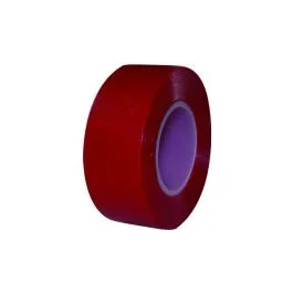 2 RUBANS PVC ROUGE 19MM X10 M