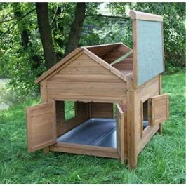 Abri bois pour poules et lapins, 105 x 100 x 108 cm