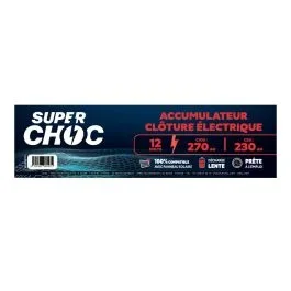 Batterie rechargeable 12V 270Ah SUPERCHOC