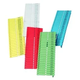 Boucles de marquage Ukal-tag vert marquage de 1-100 x100