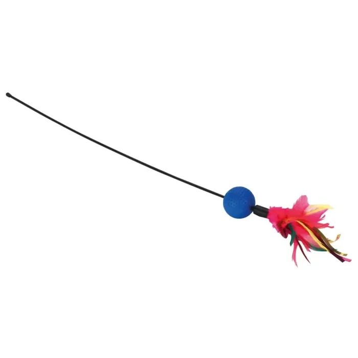 Canne avec plumeauballe crépitante, 51cm France Elevage KERBL