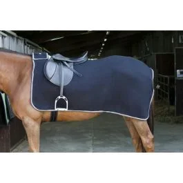 Couvre-reins polaire noir/gris – Taille 125 cm