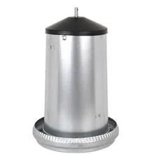Distributeur de nourriture automatique OLBA, métal galvanisé, couvercle en plastique, 18 kg