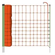 Filet pour petits animaux / animaux sauvages 50 m, 65 cm, avec 1 pointe