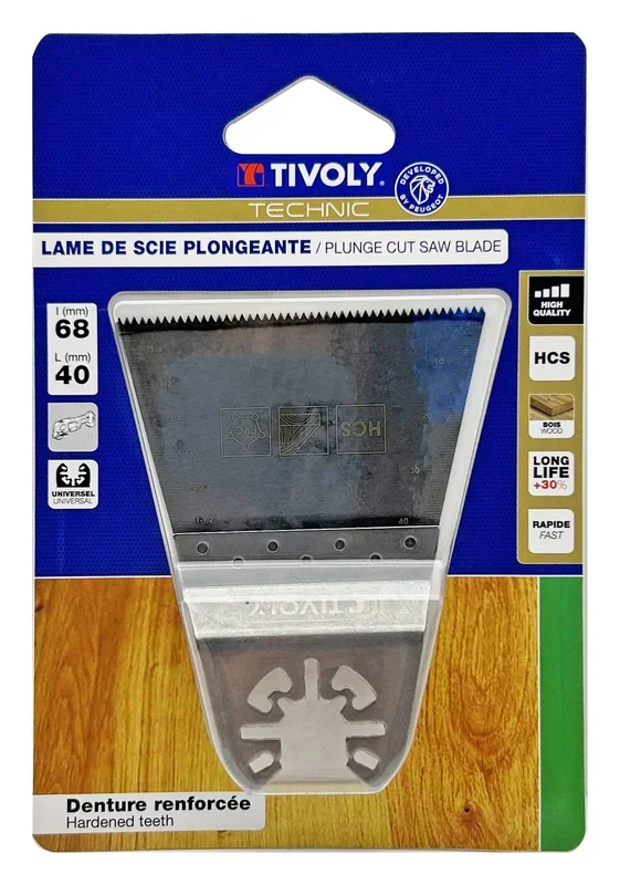 Lame de scie oscillante HCS 68 mm bois