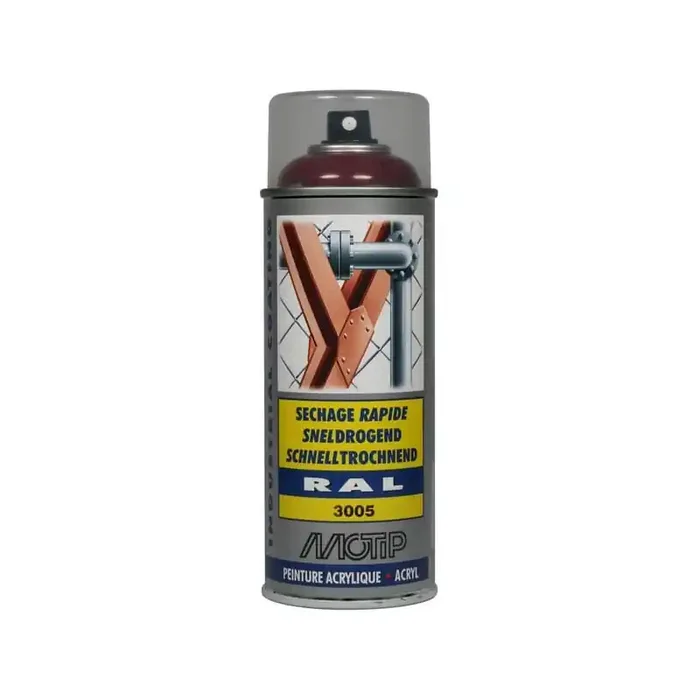 Peinture spray rouge MOTIP 07108