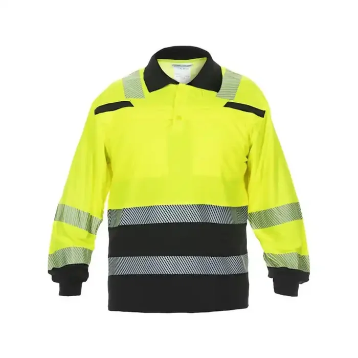 Polo à manches longues jaune-noir taille 3XL HYDROWEAR 040460YB3XL