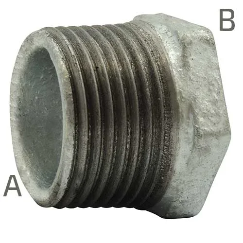 Réduction galva 3/ »4 x 1/2″ mâle/femelle