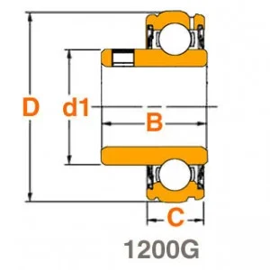 Roulement de palier AS 206 1230 – 30 G
