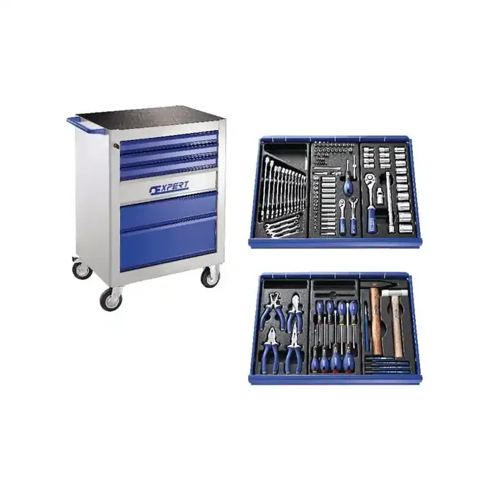 Servante d‘atelier avec kit 123 outils EXPERT E220310