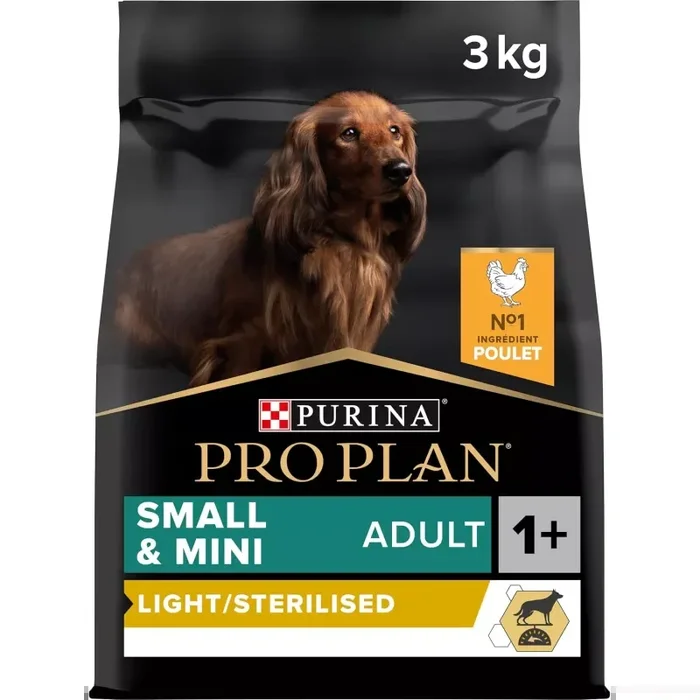 SMALL & MINI – ADULT – LIGHT STERILISED riche en poulet de haute qualité France Elevage Purina