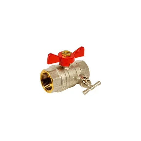 Vanne à sphère papillon avec purge 509 femelle-femelle 1/2&Prime;