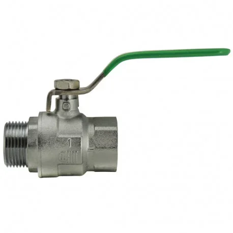 Vanne à sphère poignée verte – NF – 521 mâle-femelle 1&Prime;