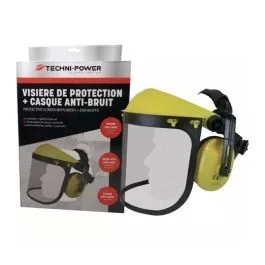 VISIERE DE PROTECTION +CASQUE ANTI-BRUIT DEBROUSSAILLEUSE
