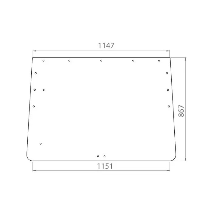 Vitre arrière UNIVERSEL D8506