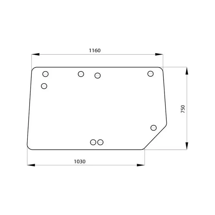 Vitre arrière UNIVERSEL RT6005023210N