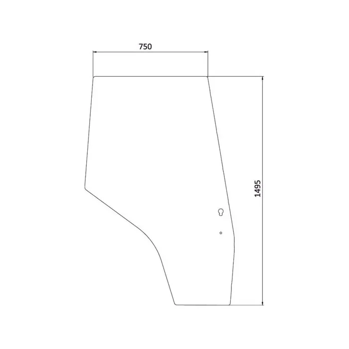 Vitre de porte droite UNIVERSEL 3805642M1N