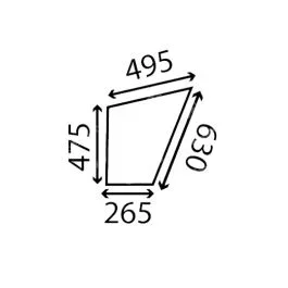 VITRE DE PORTE INFERIEURE – PLATE CLAIRE