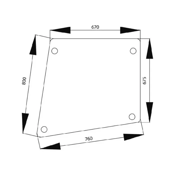 Vitre de porte UNIVERSEL 1332485C1N