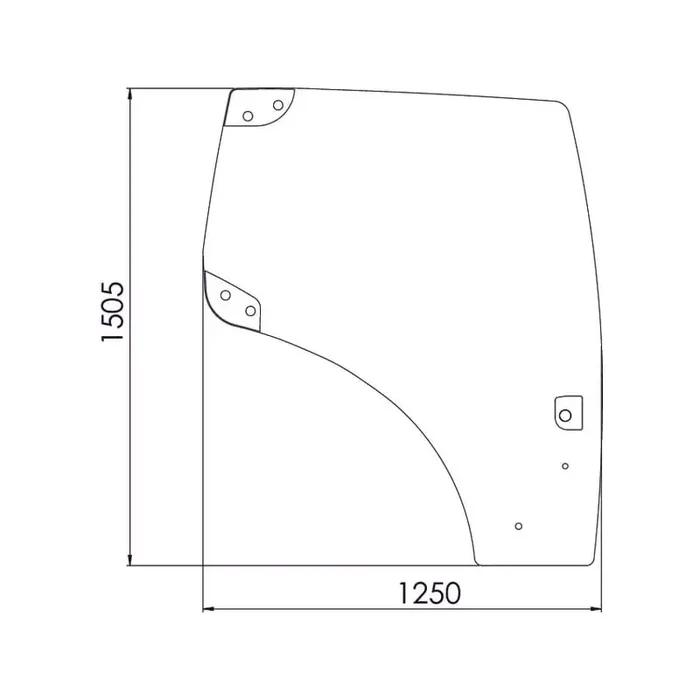 Vitre de porte UNIVERSEL 82027356N