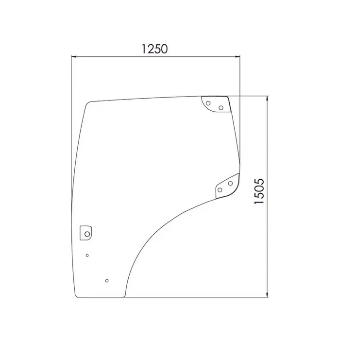 Vitre de porte UNIVERSEL 82027357N