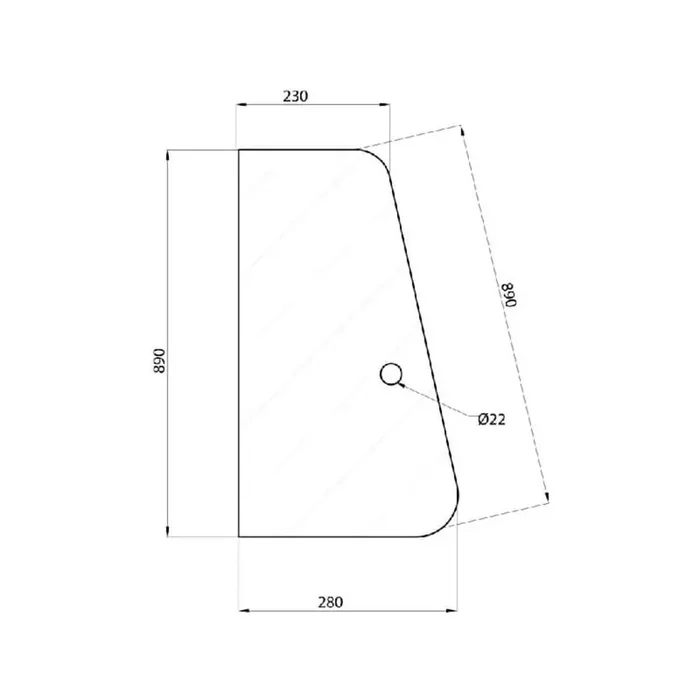 Vitre de porte UNIVERSEL D7013