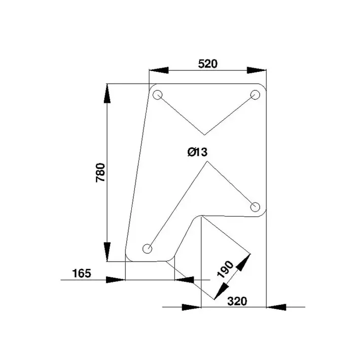 Vitre de porte UNIVERSEL D7404