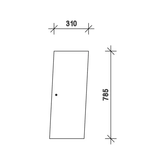 Vitre de porte UNIVERSEL D7405