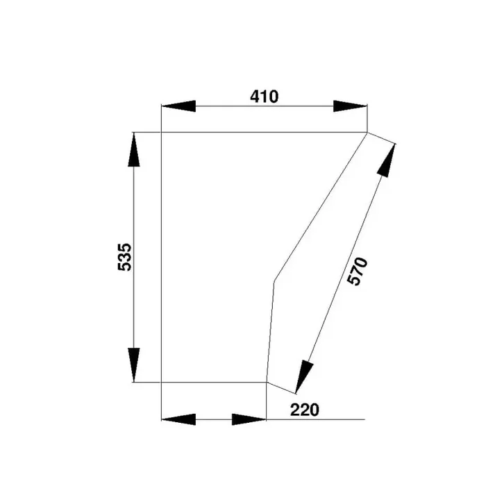 Vitre de porte UNIVERSEL D7406