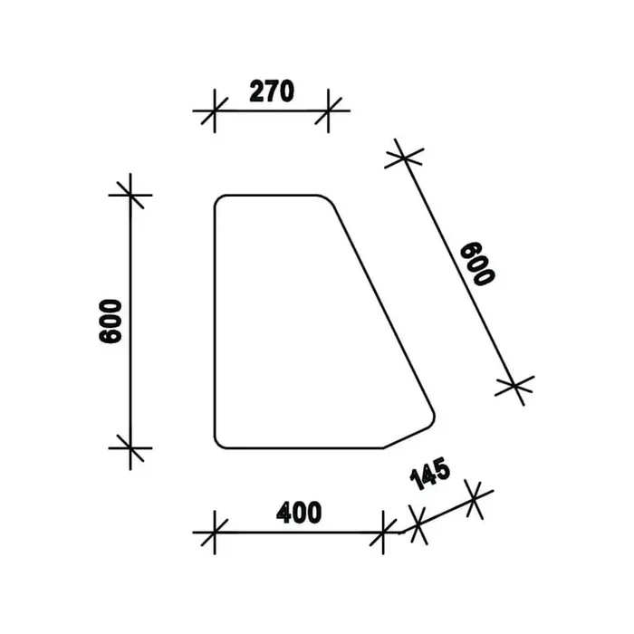 Vitre de porte UNIVERSEL D7758