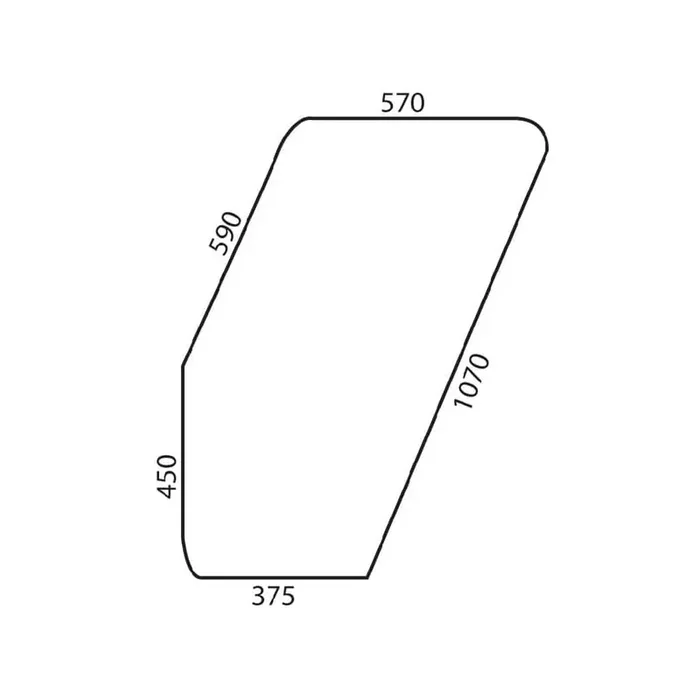 Vitre de porte UNIVERSEL D9005T