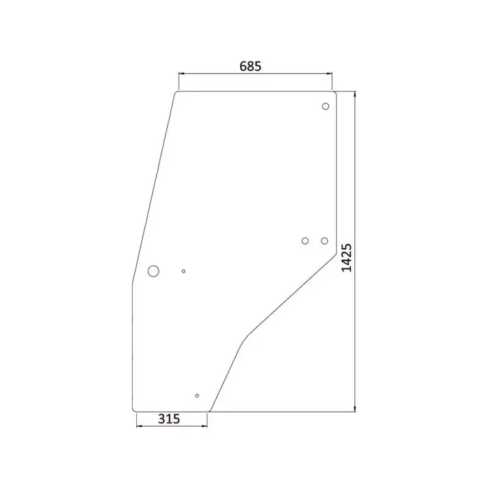 Vitre de portière UNIVERSEL 144950A1KR
