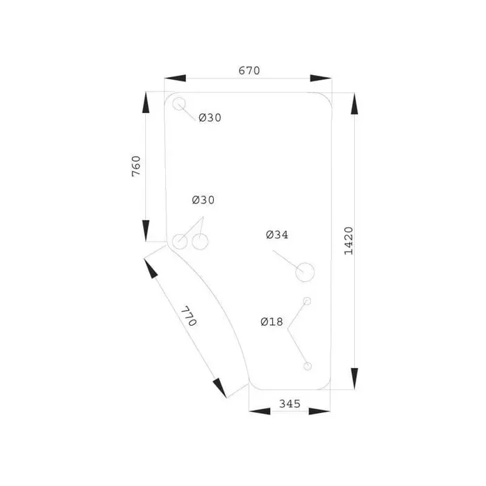 Vitre de portière UNIVERSEL L169103KR