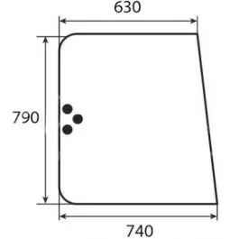 VITRE LATÉRALE OUVRANTE – PLATE TEINTÉE