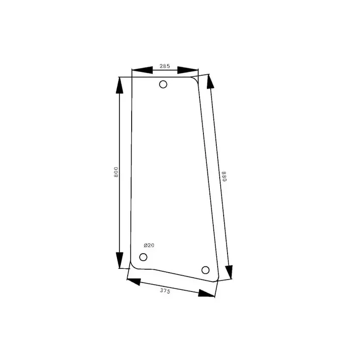 Vitre latérale UNIVERSEL D6917